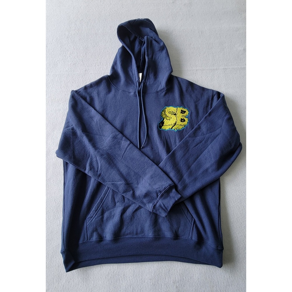SpongeBob Square Hoodie Adult Large Blue Nickelodeon‎ NWT